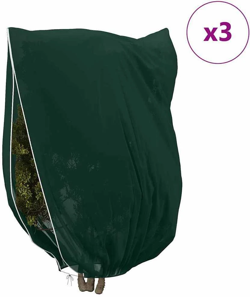 Šalčio Apsauginiai Augalų Fleece Dangčiai 3 vnt. Žalia