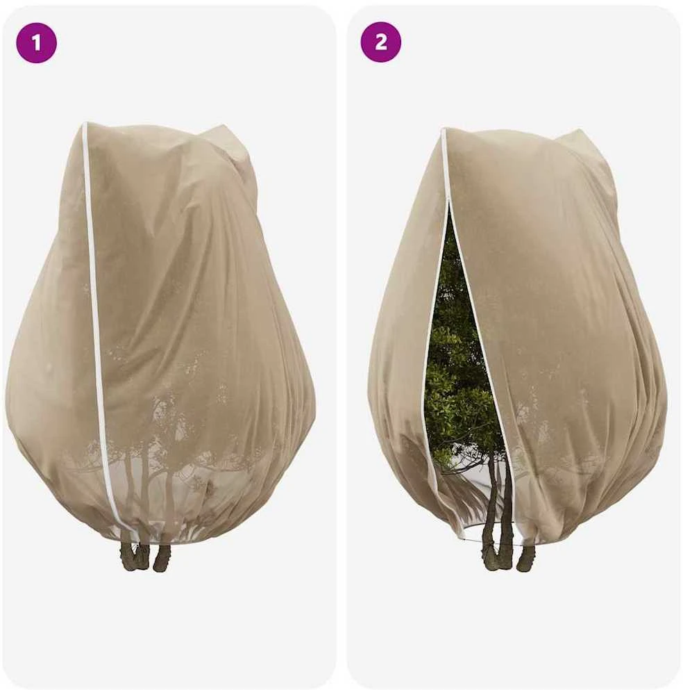 Šalčio Apsauginiai Augalų Fleece Dangčiai Smėlio 3,5 x 2,5 m