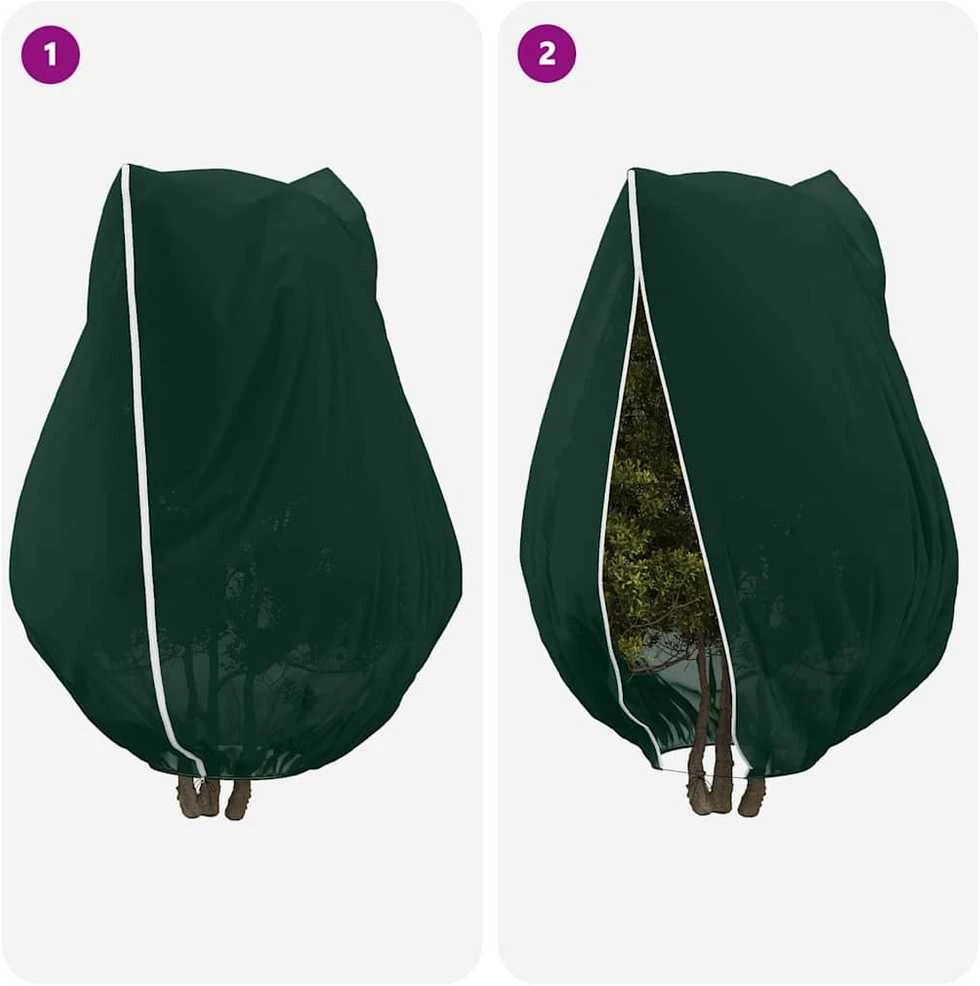 Šalčio Apsauginiai Augalų Fleece Dangčiai 3 vnt. Žalia