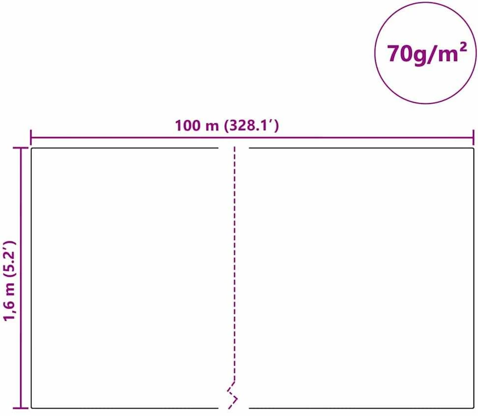 Šalčio apsaugos augalų flisas Balta 100 x 1,6 m