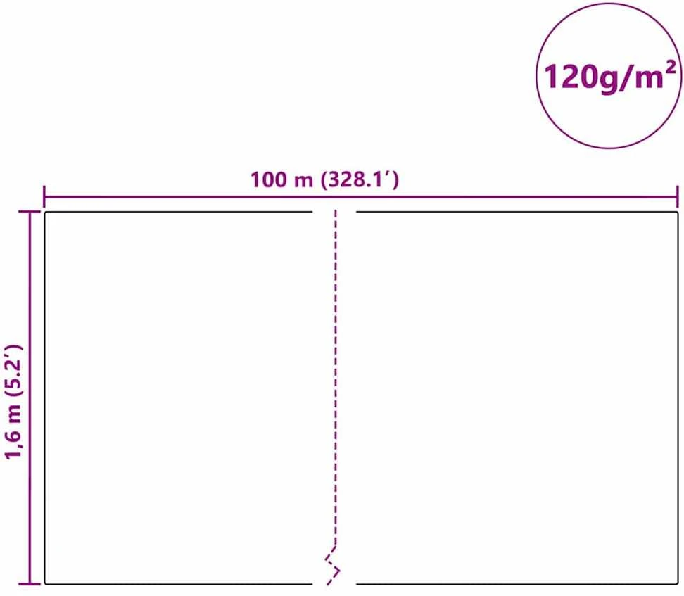 Šalčio apsaugos augalų flisas Balta 100 x 1,6 m