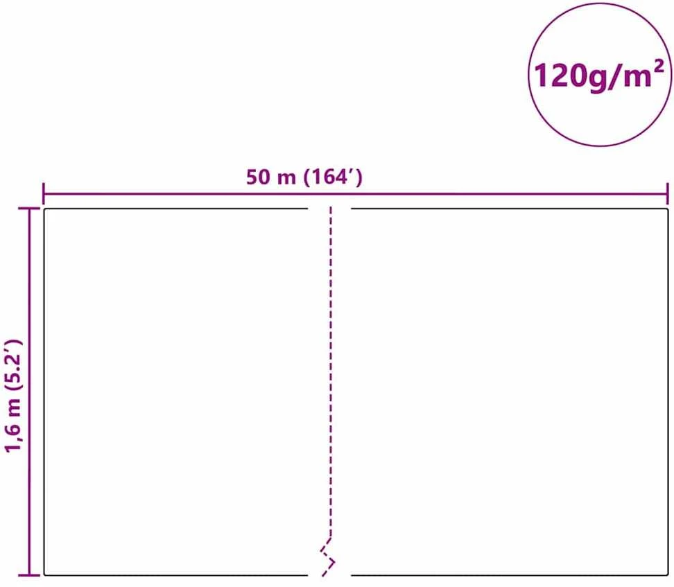 Šalčio apsaugos augalų flisas Balta 50 x 1,6 m