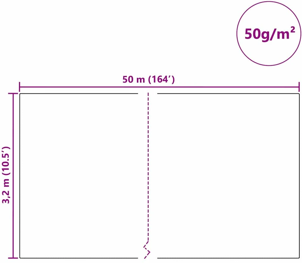 Šalčio apsaugos augalų flisas Balta 50 x 3,2 m