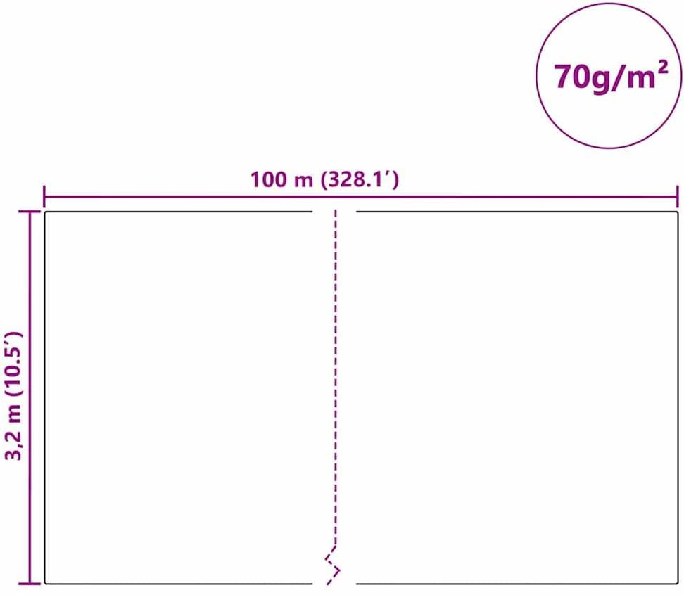 Šalčio apsaugos augalų flisas Žalia 100 x 3,2 m
