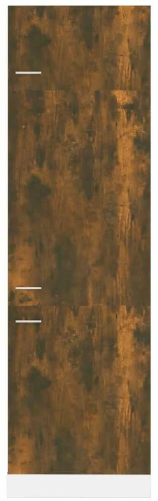 Šaldytuvo spintelė, dūminio ąžuolo, 60x57x207cm, mediena