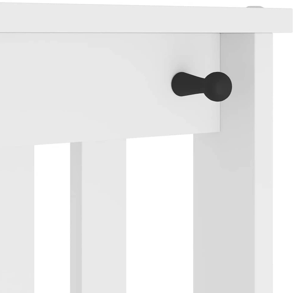 salės medis "SANDNES" baltas 45x40x159,5 pušies masyvo
