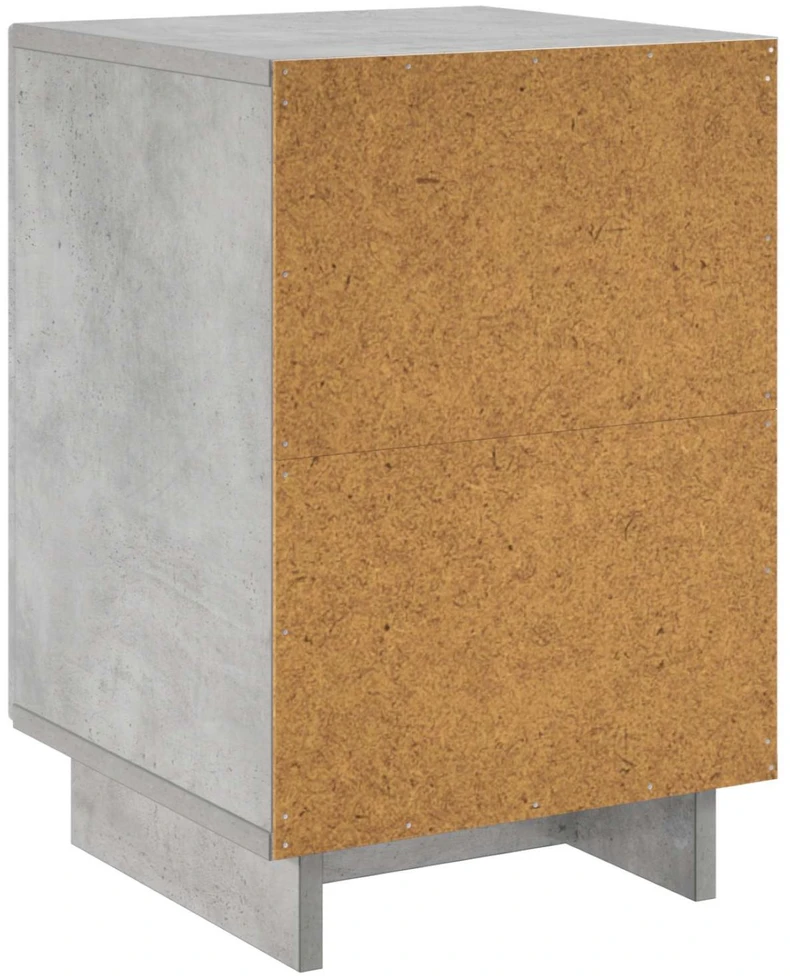 Naktinė spintelė 2 vnt. Betono pilka 33,5 x 34,5 x 50 cm