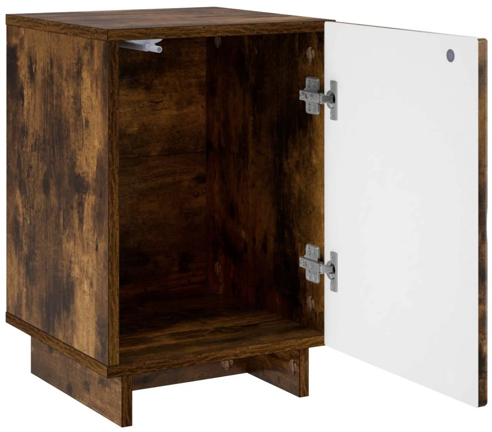 Naktinė spintelė 2 vnt. Dūminio ąžuolo 33,5 x 34,5 x 50 cm