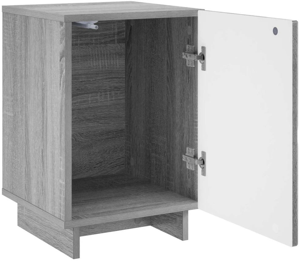 Šalia lovos spintelė 2 pcs Pilka Sonoma 33,5 x 34,5 x 50 cm