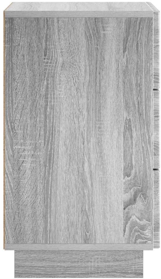 Šalia lovos spintelė 2 vnt. Pilka Sonoma 33,5 x 34,5 x 60 cm