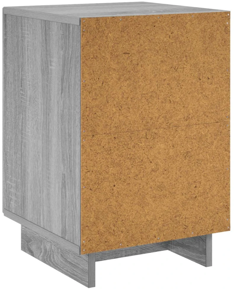 Šalia lovos spintelė 2 pcs Pilka Sonoma 33,5 x 34,5 x 50 cm