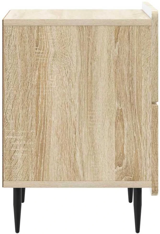 Šalia lovos spintelė 2 vnt. Sonoma ąžuolas 43 x 34,5 x 49,5 cm
