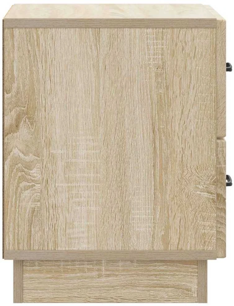 Šalia lovos spintelė 2 vnt. Sonoma ąžuolas 43 x 34,5 x 44,5 cm