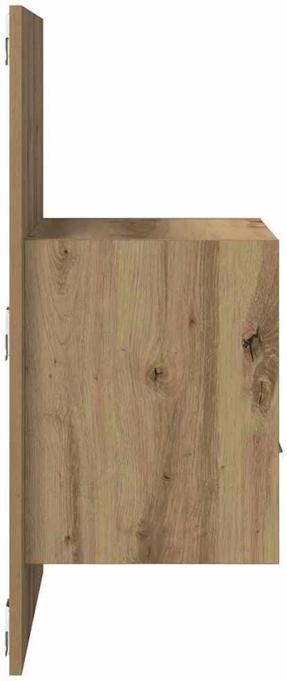 Šalia lovos spintelė 2 vnt. Amatininkų ąžuolas 50 x 32.5 x 80cm