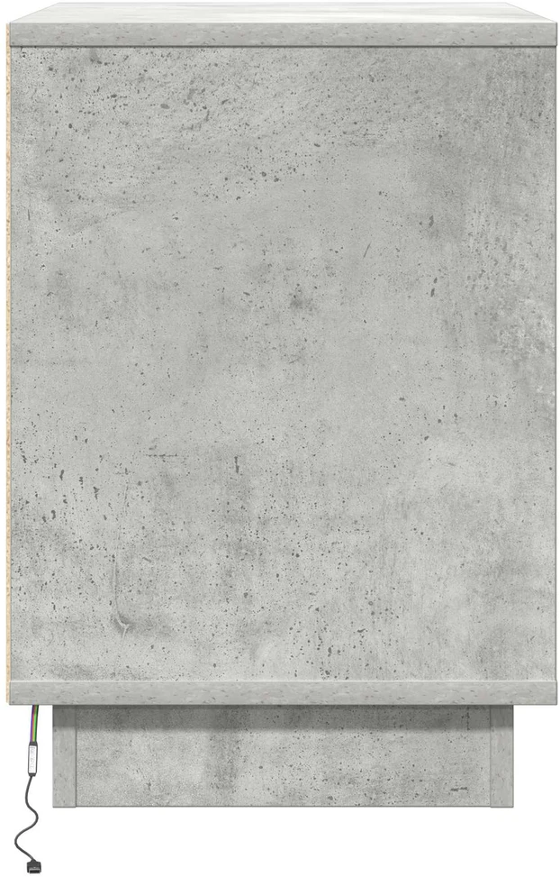 Šalia lovos spintelė 2 vnt. Betono pilka 50 x 34,5 x 50 cm