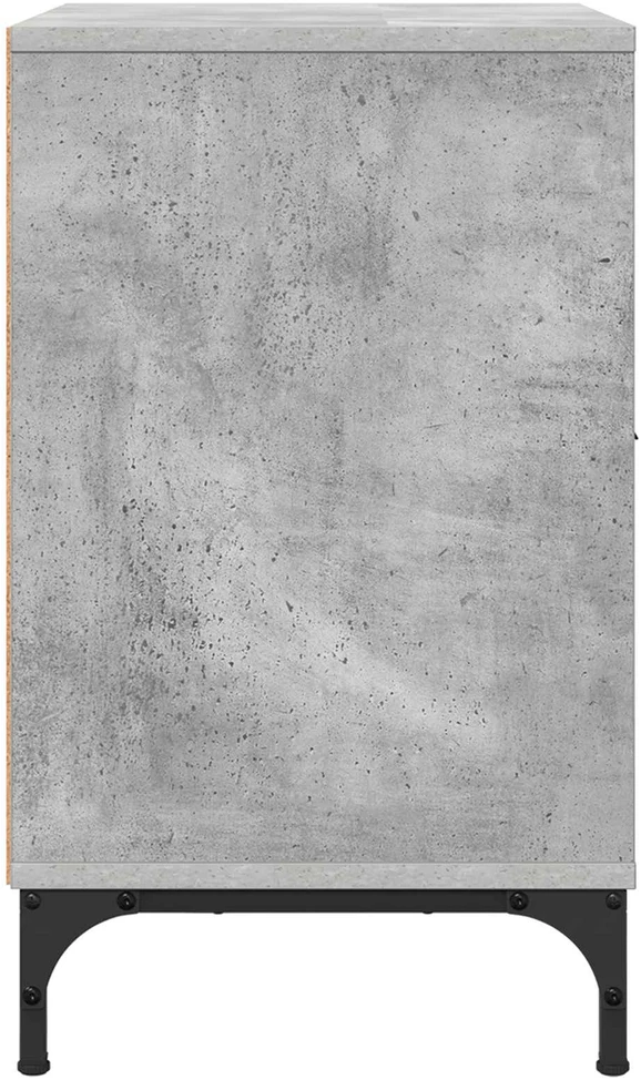 Šalia lovos spintelė 2 vnt. Betono pilka 49 x 36 x 61 cm