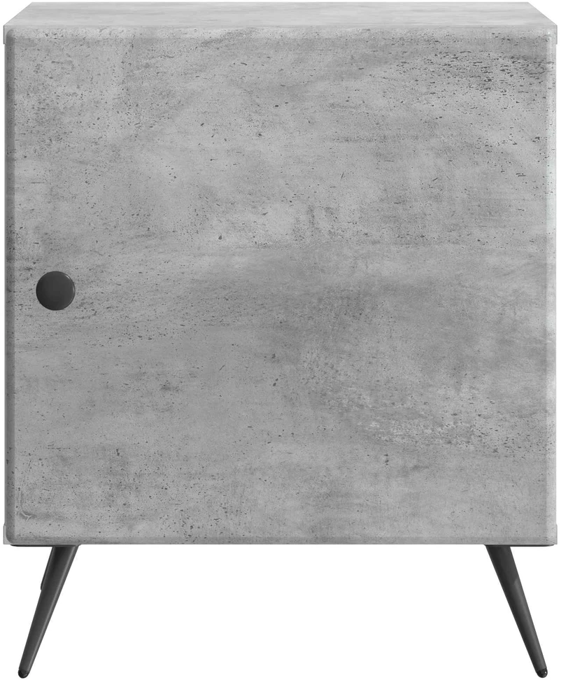 Šalia lovos spintelė 2 vnt. Betono pilka 43 x 34,5 x 50 cm