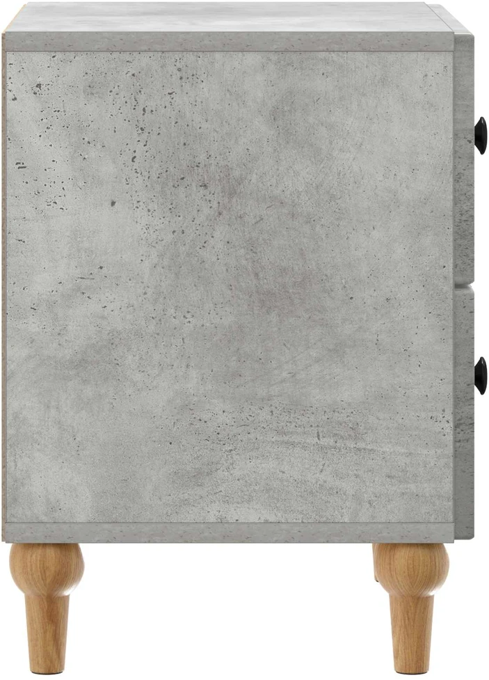 Šalia lovos spintelė 2 vnt. Betono pilka 43 x 34,5 x 48 cm