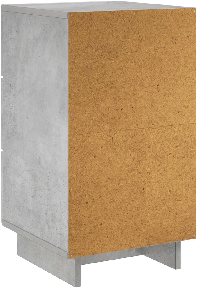 Šalia lovos spintelė 2 vnt. Betono pilka 33,5 x 34,5 x 60 cm