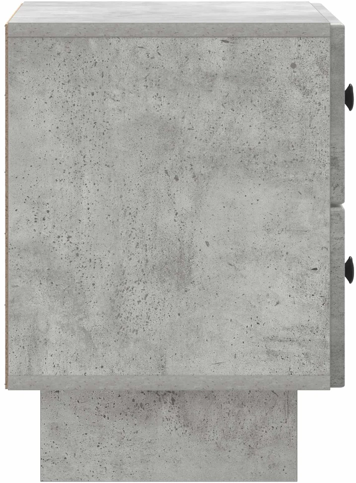 Šalia lovos spintelė 2 vnt. Betono pilka 43 x 34,5 x 47,5 cm