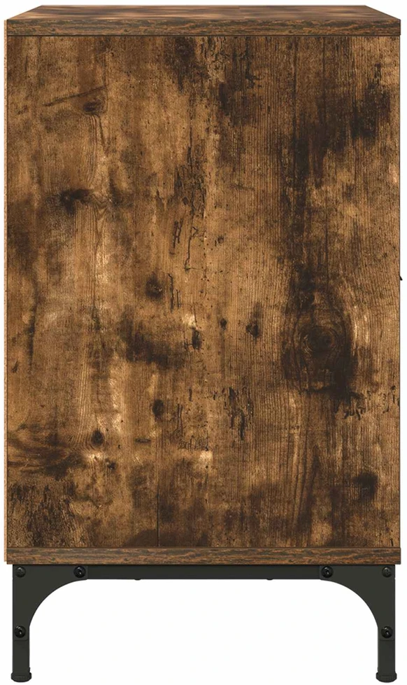 Šalia lovos spintelė 2 vnt. Dūminio ąžuolo 49 x 36 x 61 cm