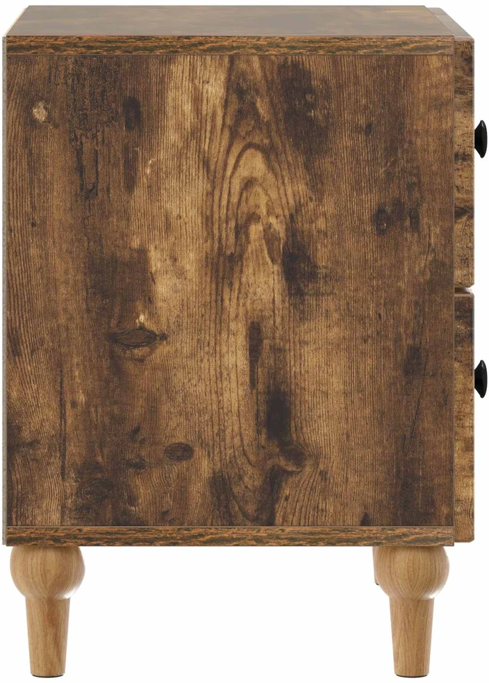Šalia lovos spintelė 2 vnt. Dūminio ąžuolo 43 x 34,5 x 48 cm