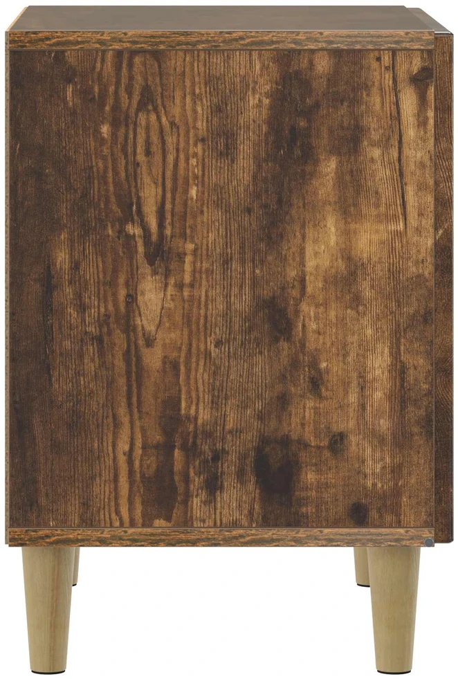 Šalia lovos spintelė 2 vnt. Dūminio ąžuolo 43 x 34,5 x 50 cm