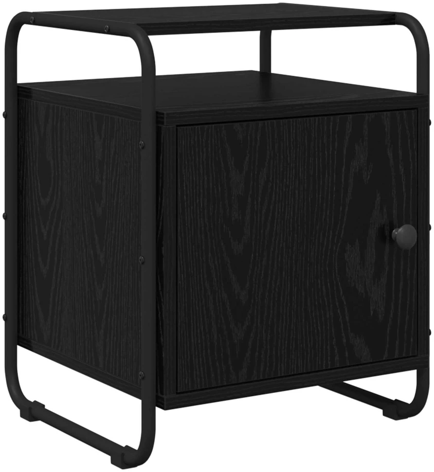 Šalia lovos spintelė 2 vnt. Juodojo ąžuolo Apdirbta mediena