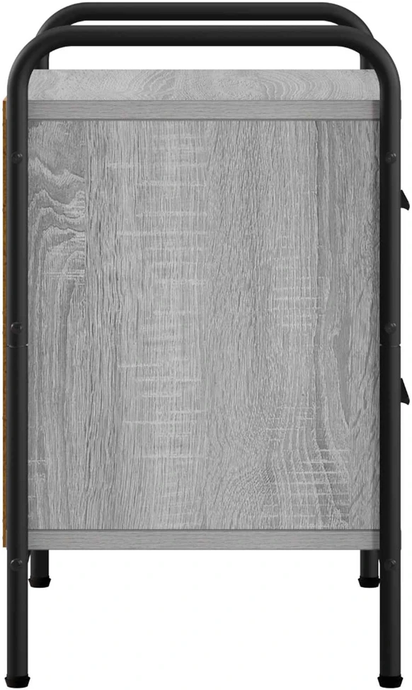 Šalia lovos spintelė 2 vnt. Pilka Sonoma 40 x 30 x 50 cm