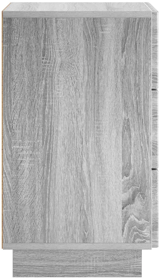 Šalia lovos spintelė 2 vnt. Pilka Sonoma 33,5 x 34,5 x 60 cm