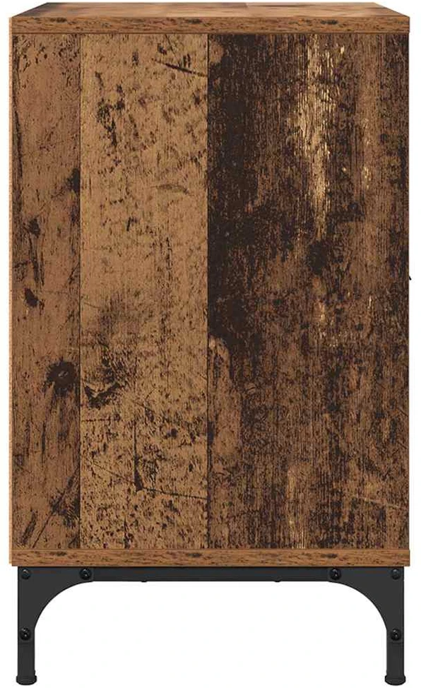 Šalia lovos spintelė 2 vnt. Sena mediena 49 x 36 x 61 cm