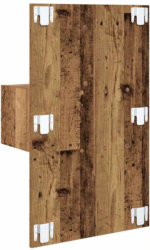 Šalia lovos spintelė 2 vnt. Senas medis 50 x 32,5 x 80cm