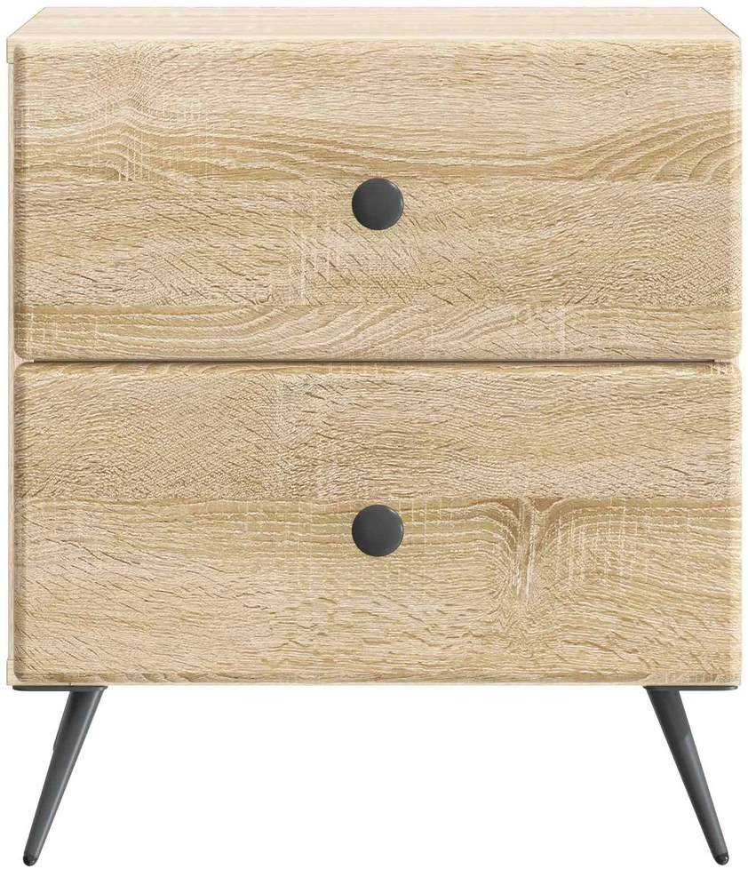 Šalia lovos spintelė 2 vnt. Sonoma ąžuolas 43 x 34,5 x 47,5 cm