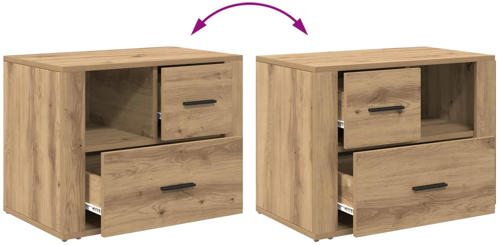 Šalia lovos spintelė Amatininkų ąžuolas 35 x 60 x 50 cm