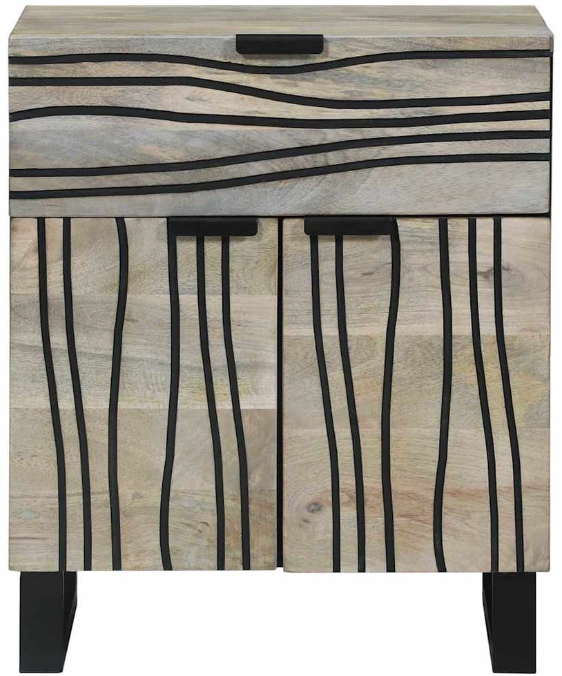Šalia lovos spintelė Balta 50 x 33 x 60 cm Apdirbta mediena