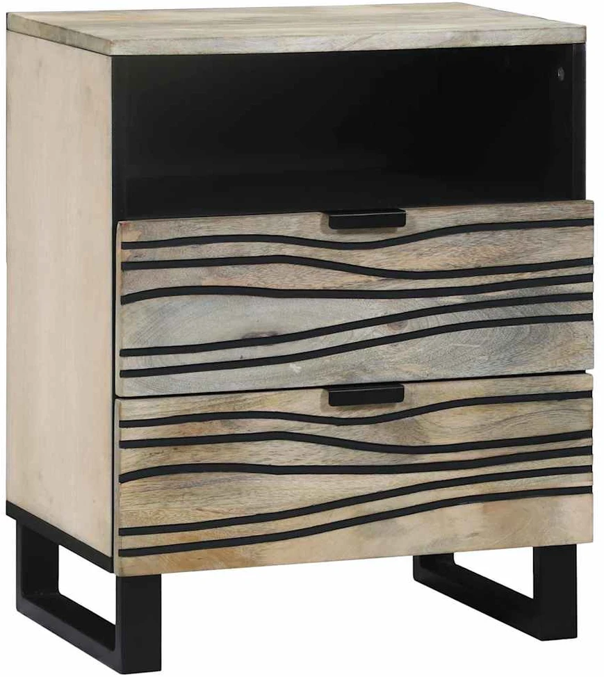 Šalia lovos spintelė Balta 50 x 33 x 62 cm Apdirbta mediena