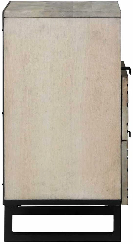 Šalia lovos spintelė Balta 50 x 33 x 62 cm Apdirbta mediena