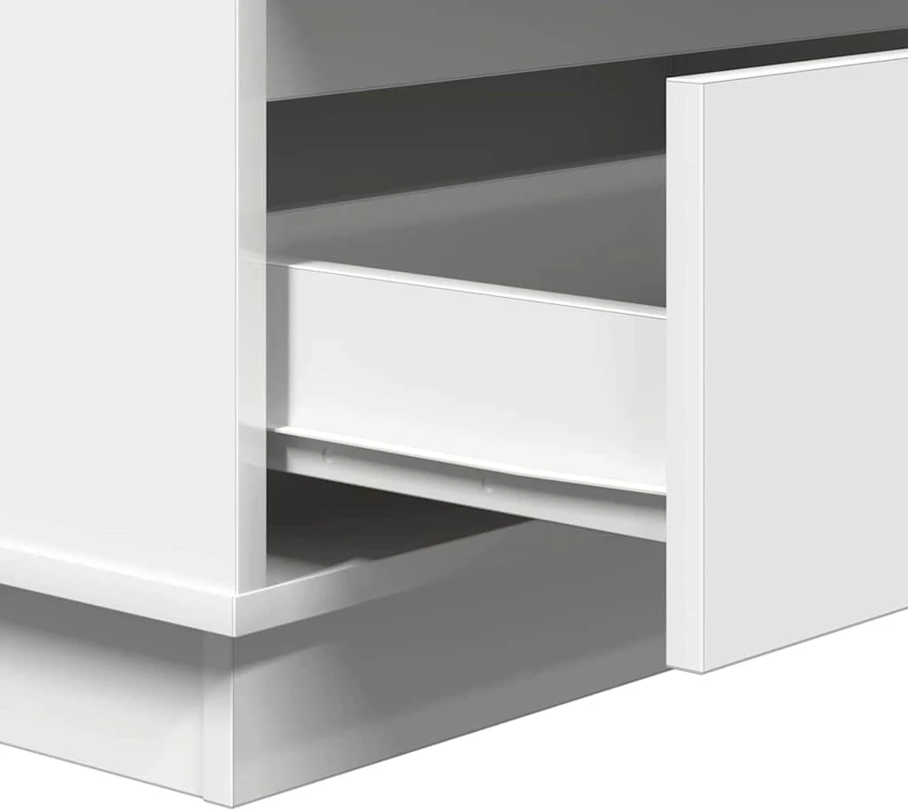 Šalia lovos spintelė Balta 71 x 34,5 x 75 cm Apdirbta mediena