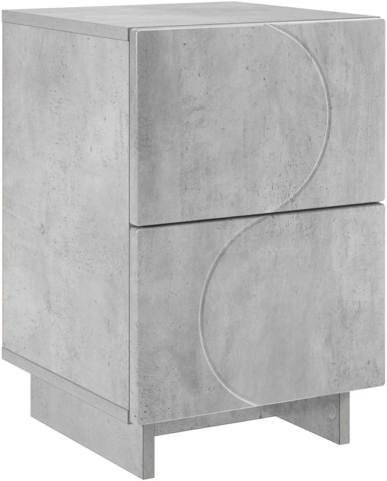 Šalia lovos spintelė Betono pilka 33,5 x 34,5 x 50 cm