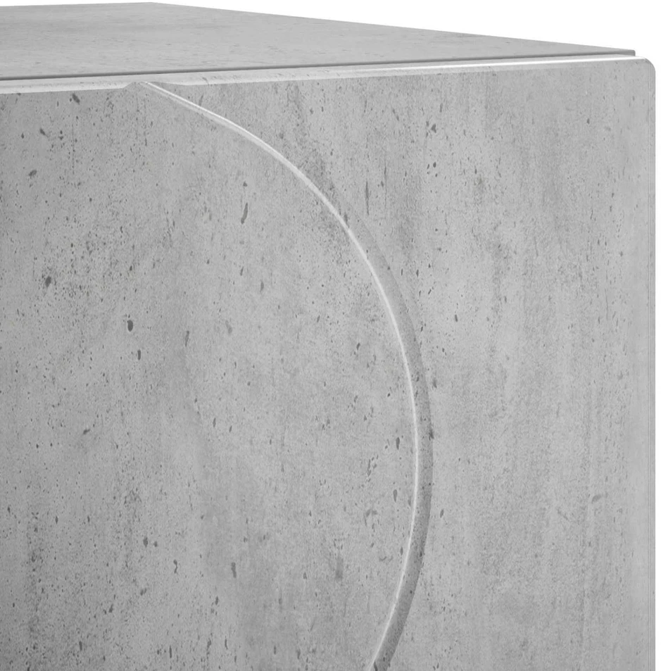 Šalia lovos spintelė Betono pilka 33,5 x 34,5 x 50 cm