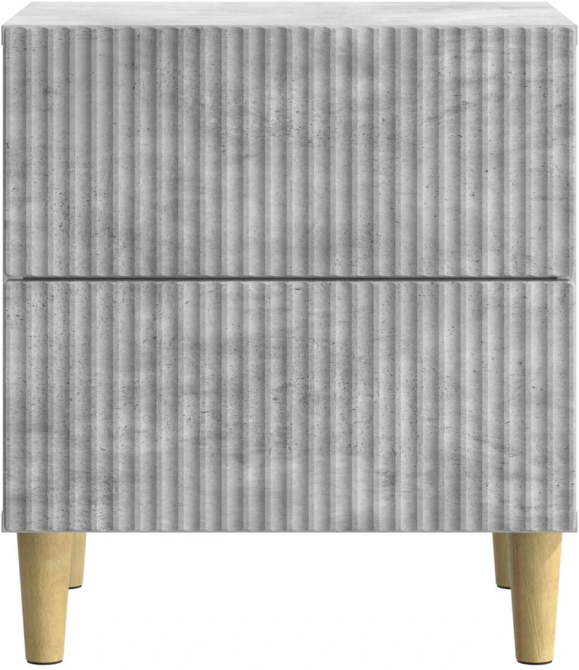 Šalia lovos spintelė Betono pilka 43 x 34,5 x 48 cm