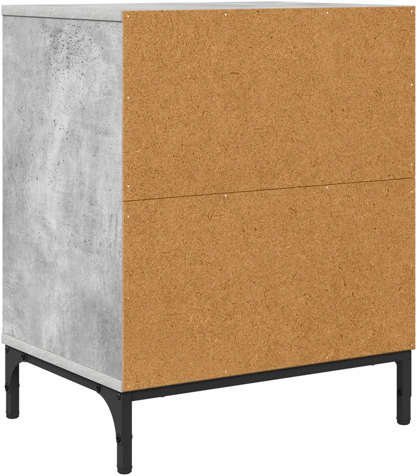 Šalia lovos spintelė Betono pilka 49 x 36 x 61 cm