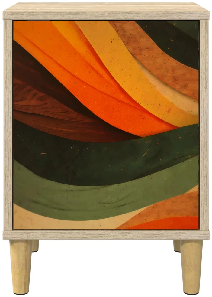 Šalia lovos spintelė BONN 2 vnt. Sonoma ąžuolas 36 x 33 x 50 cm