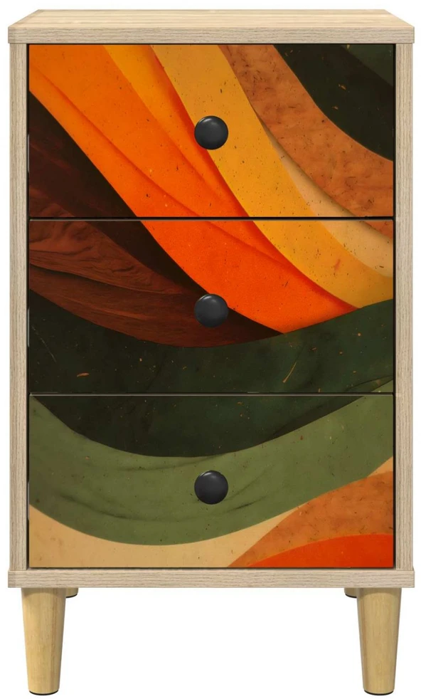 Šalia lovos spintelė BONN 2 vnt. Sonoma ąžuolas 36 x 33 x 60 cm