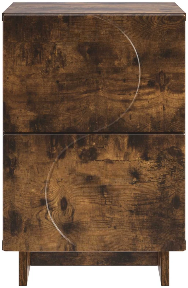 Šalia lovos spintelė Dūminio ąžuolo 33,5 x 34,5 x 50 cm