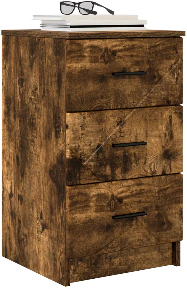 Šalia lovos spintelė Dūminio ąžuolo 38 x 38 x 66 cm