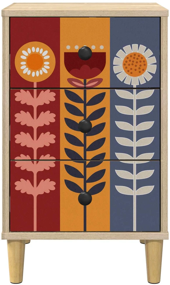 Šalia lovos spintelė ESSEN Sonoma ąžuolas 36 x 33 x 60 cm