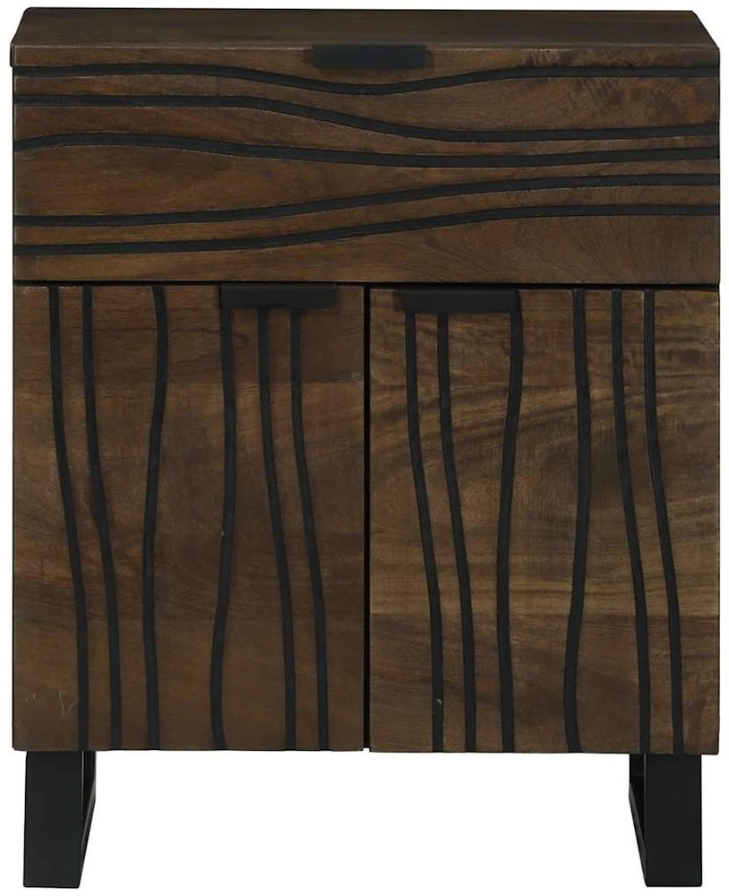 Šalia lovos spintelė graikinis riešutmedis 50 x 33 x 60 cm