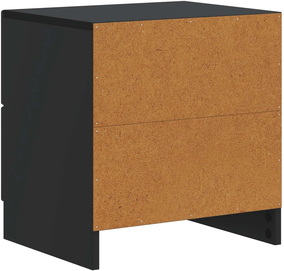 Šalia lovos spintelė Juoda 43 x 34,5 x 44,5 cm Apdirbta mediena