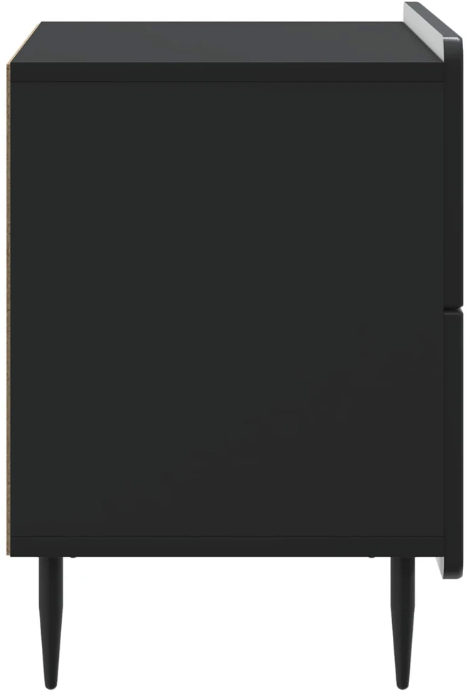 Šalia lovos spintelė Juoda 62 x 34,5 x 49,5 cm Apdirbta mediena